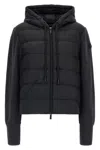 Moncler Hybrid Quilted Down Down Jacket In Black