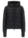 Moncler Hybrid Quilted Down Down Jacket In Gray