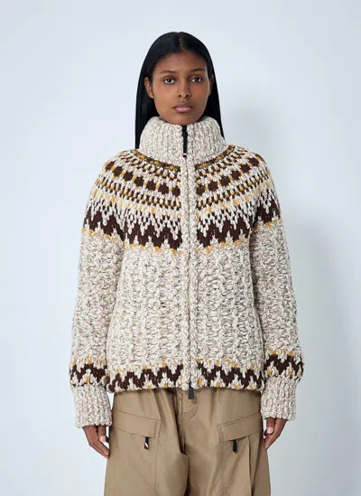 MONCLER PADDED CARDIGAN