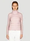 Moncler Padded Cardigan In Pink