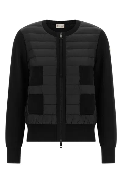 Moncler Gefütterter Cardigan In Schwarz
