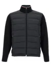 Moncler Padded Cotton Cardigan In Black