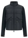 Moncler Padded Cardigan Sweaters And Cardigans Blue In Black