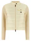 Moncler Padded Cardigan Sweaters And Cardigans White In Neutral
