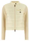 Moncler Padded Cardigan Sweaters And Cardigans White In White