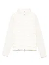Moncler Padded Cardigan In White
