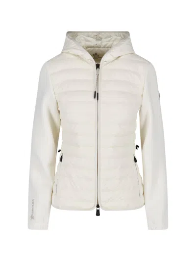 Moncler Padded Cardigan In White