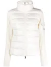 Moncler Logo-patch Puffer Jacket In White
