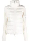 Moncler Logo-patch Puffer Jacket In White