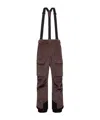 Moncler Grenoble Brown Corduroy Padded Ski Overalls In Brown