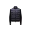 Moncler Cardigan En Coton Matelassé In Blue