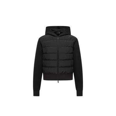 Moncler Padded Cotton Zip-up Hoodie, Women, Black, Size: S