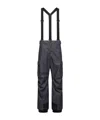 Moncler Padded Denim Ski Bottoms In Blue