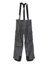 Moncler Padded Denim Ski Bottoms In Black