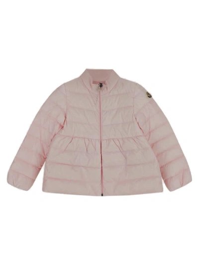 Moncler Babies' Padded-designed Zipped Jacket In Pink