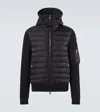 Moncler Wool Blend Tricot Down Jacket