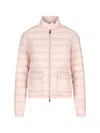 Moncler Lans Short Down Jacket In Pink