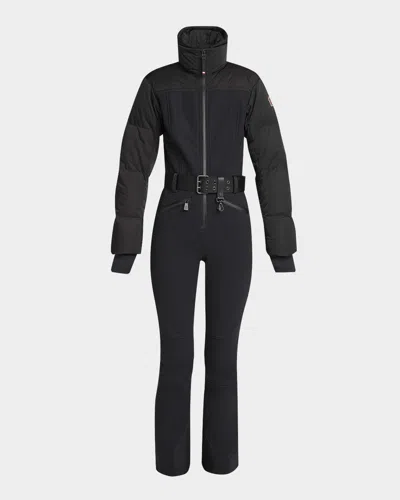 Moncler Padded Down Ski Suit In Black