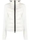 Moncler Grenoble Padded Front Zip Jacket In White