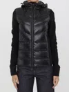 Moncler Padded Fleece Jacket In Black