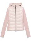 Moncler Padded Fleece Jacket In Pink