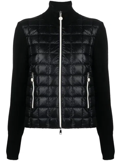 Moncler Women's Mainline Knit Down Cardigan In Black