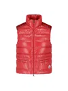 Moncler Multicolor Polyamide Shell Jacket In Red
