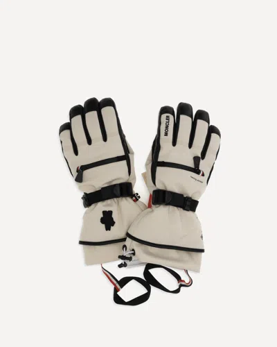 Moncler Padded Gloves In Beige