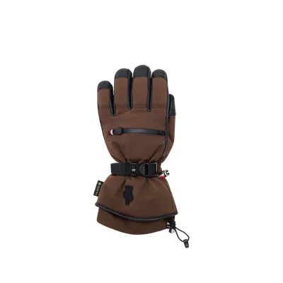 Moncler Padded Gloves, Women, Brown, Size: L