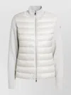 Moncler Padded Ivory Cardigan In White