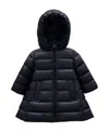 Moncler Padded Hooded Jacket In Blue