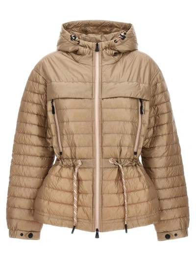 Moncler Grenoble Padded Jacket In Beige