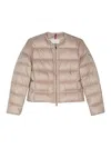 Moncler Laurine Quilted Puffer Jacket In Beis