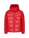 Moncler Maya Jacket Quilted Nylon Down Jacket In Red