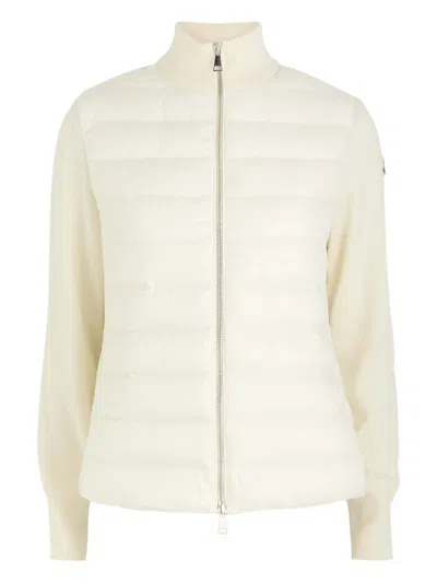 Moncler Long-sleeved Cotton-padded Jacket In White