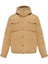 Moncler Down Jacket In Nude