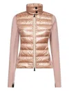 Moncler Padded Zip-fastening Jacket In Pink