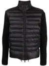 Moncler Padded Jacket With Knitted Sleeves