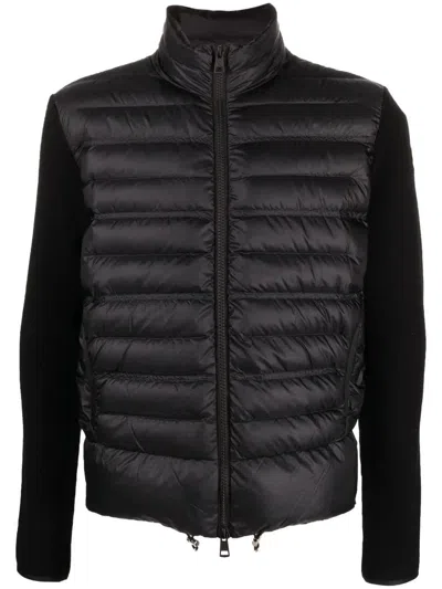 Moncler Padded Jacket With Knitted Sleeves