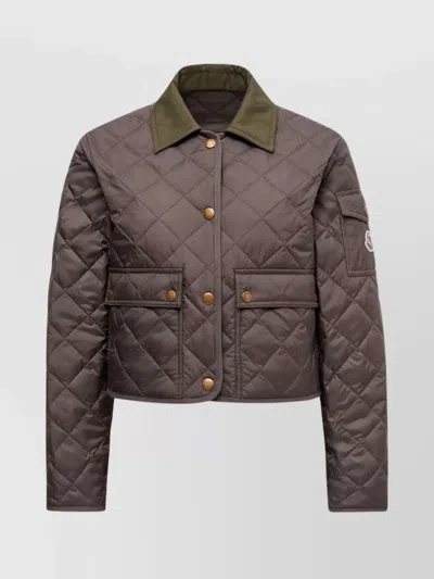 MONCLER PADDED JACKET WITH QUILTED DESIGN AND POCKETS