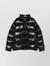 Moncler Padded Jackets With High Collar And Side Pockets In Black