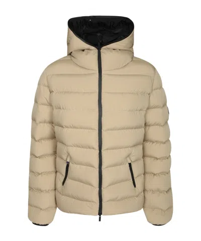 Moncler Padded Logo-patch Jacket In Animal Print