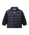 Moncler Padded Long-sleeved Down Jacket In Blue
