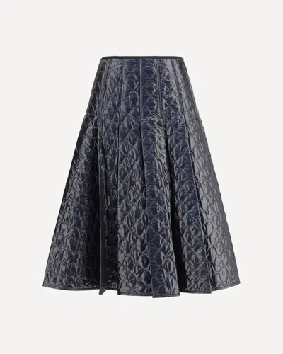 Moncler Padded Midi Skirt In Black