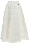 Moncler Puffer Midi Skirt In White