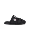 Moncler Mon Pocket Slippers In Black
