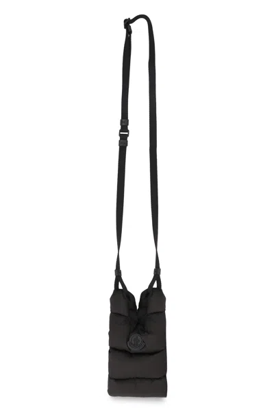 Moncler Padded Nylon Crossbody Bag For Women In Black