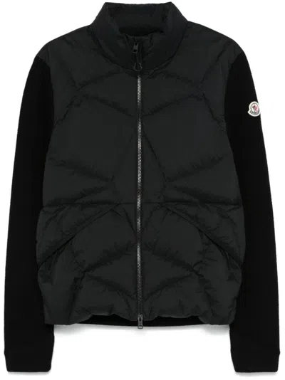 Moncler Padded-panel Jacket In Black