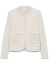 Moncler Padded-panel Jacket In Neutrals
