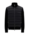 Moncler Padded-panel Zipped-up Jacket In Black